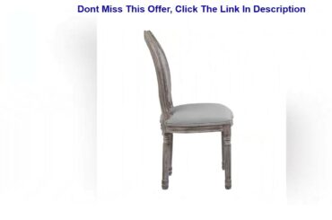 Most Greatest Product Modway Arise French Vintage Tufted Upholstered Fabric Dining Side Chair in Li