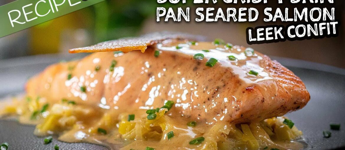 Crispy Skin Pan Seared Salmon with Beurre Blanc Crispy Skin Pan Seared Salmon with Beurre Blanc