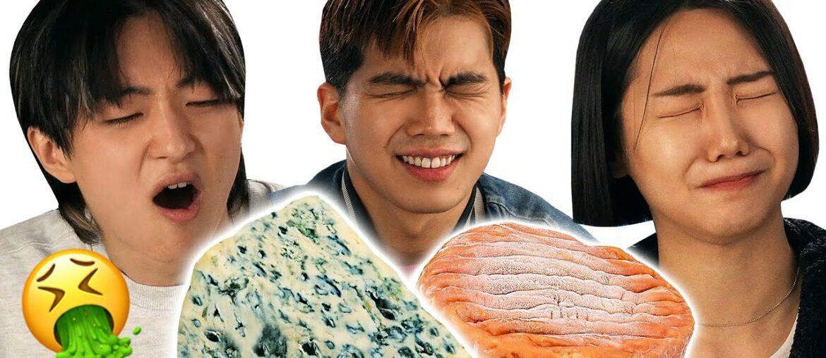 Koreans Try Stinkiest French Cheeses Banned In Public Transport For The First Time!