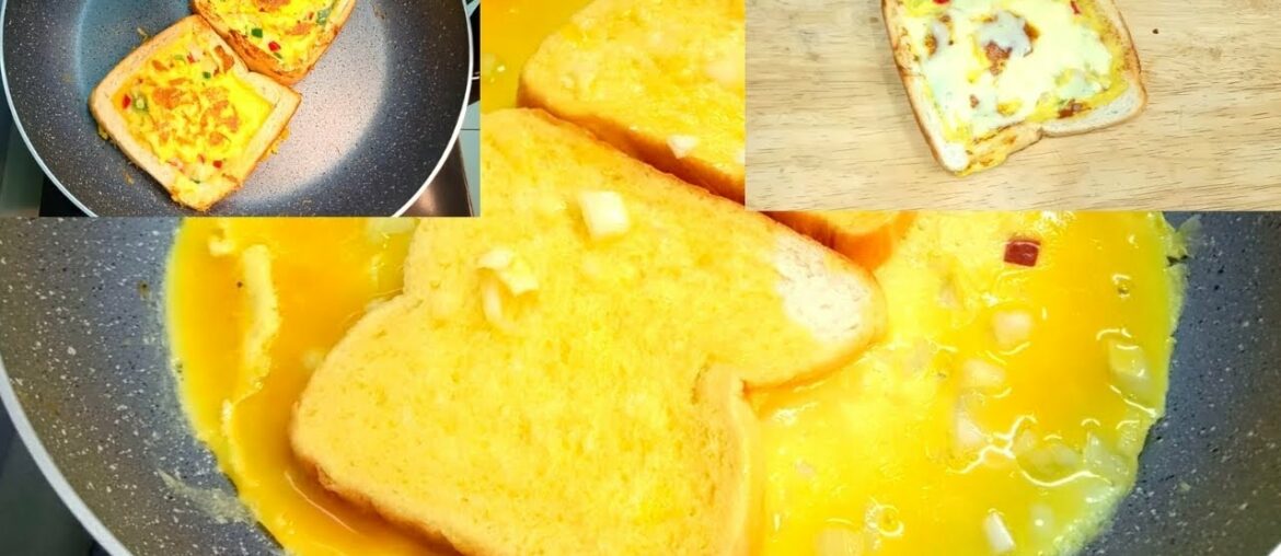 One Pan Egg Toast | Korean Style French Toast Omelets| Breakfast Egg Recipes