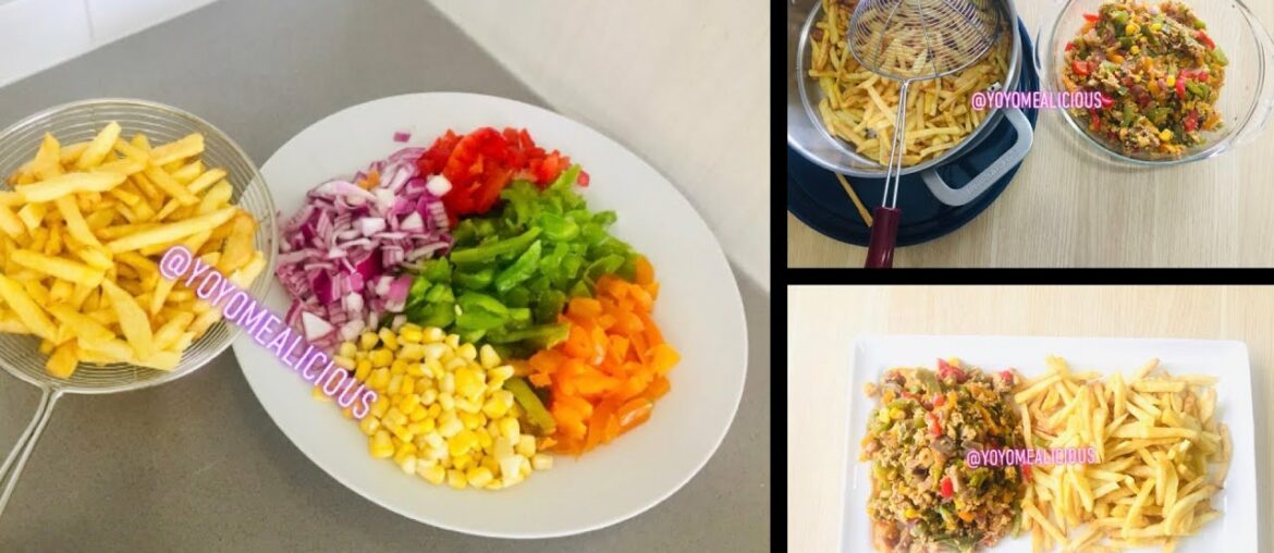 How to make Egg Veggies & French Fries Recipes || Sunday Family Lunch/Dinner || YoyoMealicious Foods