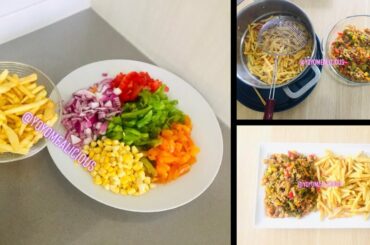 How to make Egg Veggies & French Fries Recipes || Sunday Family Lunch/Dinner || YoyoMealicious Foods