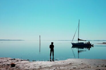 Relaxing Walk on the Beach Andernos-les-Bains, Bordeaux 4k France / Relaxing sounds ASMR / Mar. 2021