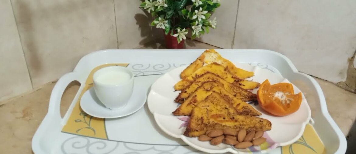 Breakfast recipe ( orange french toast ) ||| cooking Breakfast recipe ( orange french toast ) ||| cooking