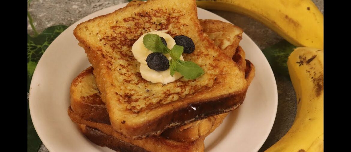 Banana French Bread | French Banana Toast | Banana #shorts by yummy Bohra Recipe