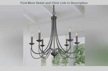 Weekly Top LOG BARN French Country Chandelier, Modern Farmhouse Lighting Style in Brushed Rustic Da