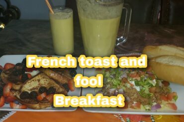 Smothie, French Toast and Egyptian Beans l|Natural Ingredients.Recipe