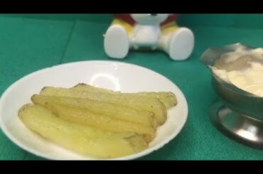 Miniature french fries recipe /how to make french fries easy/mini cooking