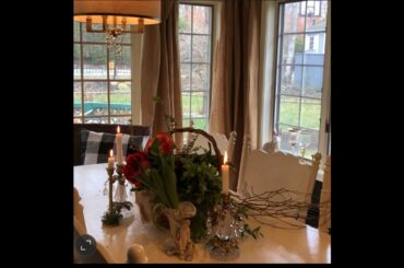 Setting the table for eight in our Hamptons Home