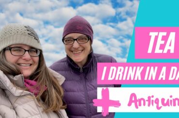 TEA vlog - tea I drink in a day - April 5, 2021 + antiquing at Great Village Antiques in Nova Scotia