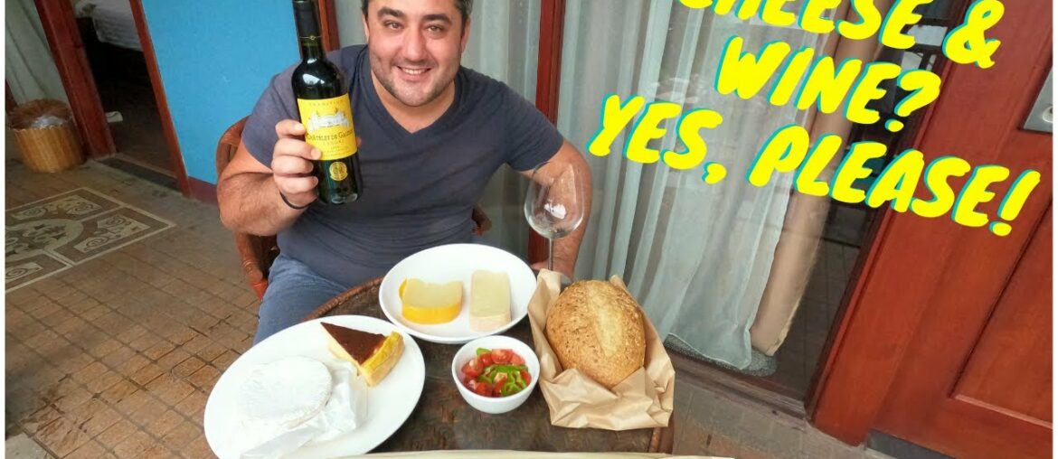 My first French cheese, wine & bread in 3 months! Enough said | Vientiane, LAOS