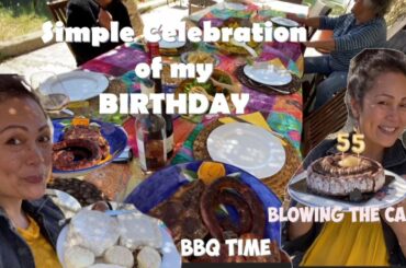 Simple celebration of my Birthday  || Blowing the Cake || BBQ TIME