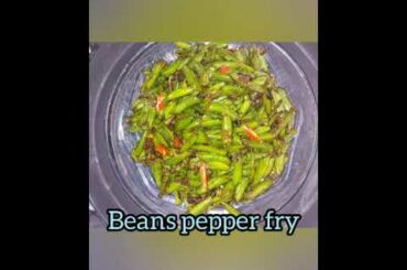 French Beans Pepper Fry II  Beans  Recipes II