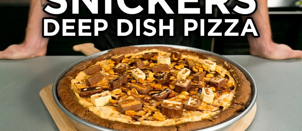 Noshing With Josh: Snickers Deep Dish Pizza from Good Mythical Morning