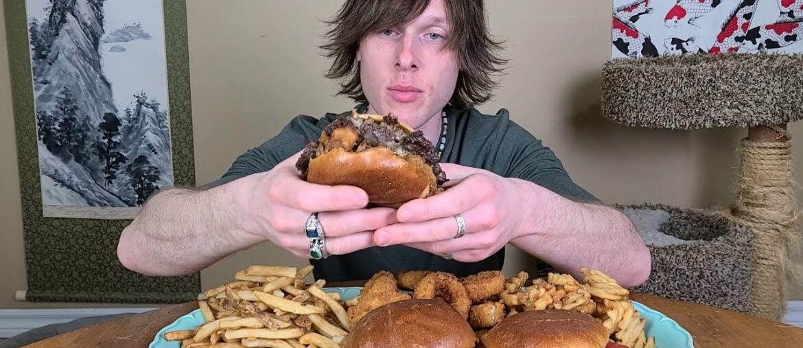 Huge 10oz Gourmet Burgers Mukbang Huge 10oz Gourmet Burgers Mukbang
