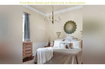 Best Review GEPOW 6-Light French Country Chandelier, Handmade Real Wood Farmhouse Chandelier, Distr