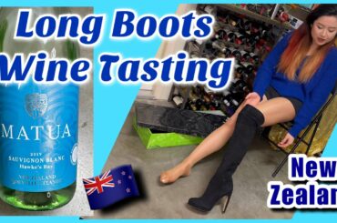 Nylons and Thigh High Boots Wine Tasting - New Zealand Sauvignon Blanc, Try On