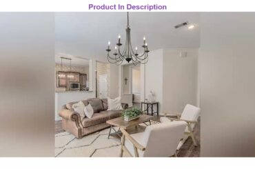 Last Minute LOG BARN French Country Chandelier, Modern Farmhouse Lighting Style in Brushed Rustic D