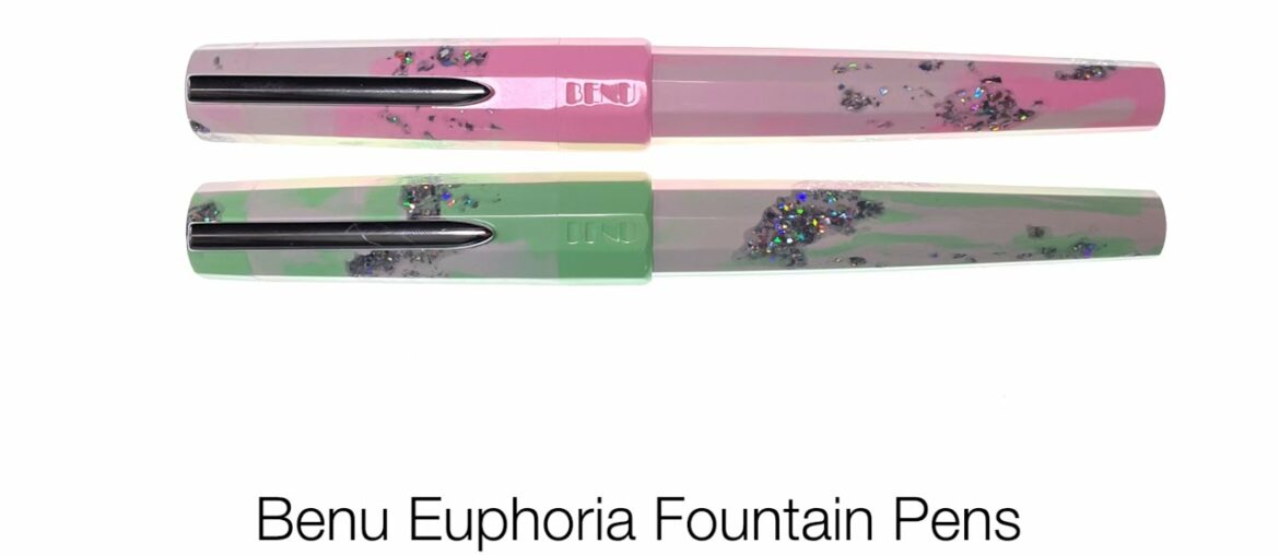 Benu Euphoria Fountain Pens Spring Bloom & Spring Leaf