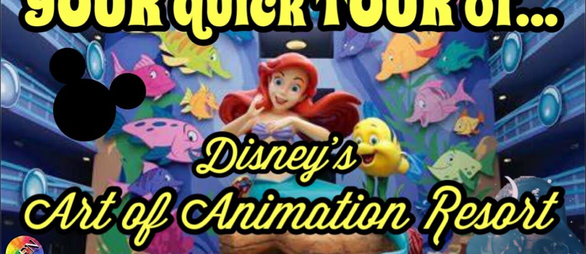 DISNEY’S ART OF ANIMATION RESORT / LITTLE MERMAID Room / Character Statues / Food Court Restaurant