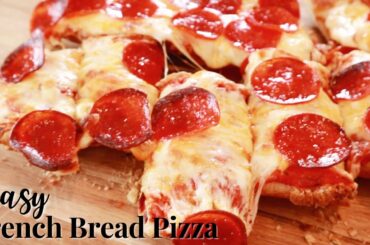 EASY French Bread PIZZA Recipe | The Carefree Kitchen