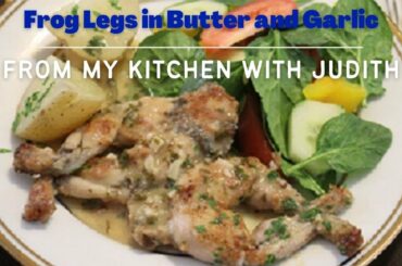 French style frog legs in butter and garlic - weird but tastey!