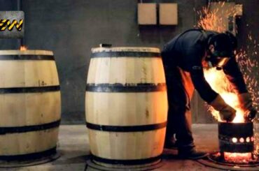 How Oak Barrels Are Made in Cooperages? (Mega Factories Video)