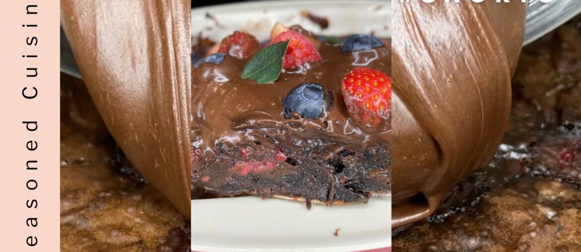 Red Wine Brownies | Sangria Brownies #Shorts