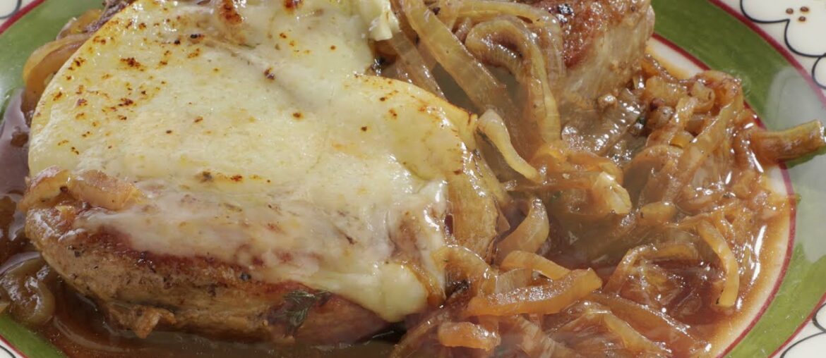 Jasper's Kitchen: French Onion Soup Pork Chops