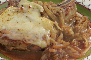 Jasper's Kitchen: French Onion Soup Pork Chops