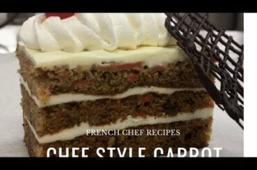 French chef carrot cake recipe Most satisfying video