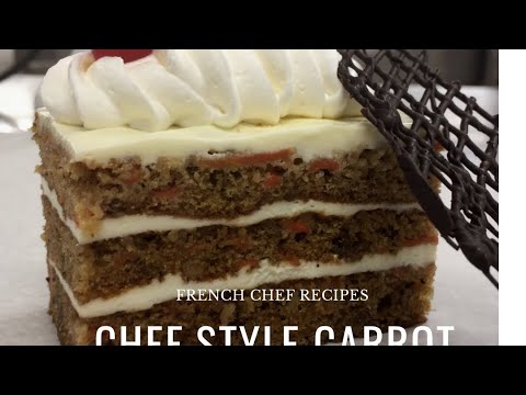 French chef carrot cake recipe Most satisfying video French chef carrot cake recipe Most satisfying video
