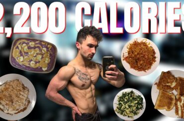 2,200 CALORIE HIGH VOLUME CUTTING DIET | Full day of Eating High Protein Recipes to Lose Fat