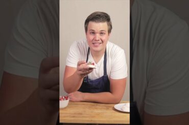 Dragonfruit and Strawberry Pavlova