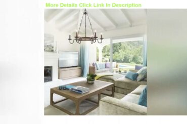 Flash Sale LOG BARN Farmhouse Chandelier, Island Lights for Kitchen, 28" Large Wagon Wheel Chandeli