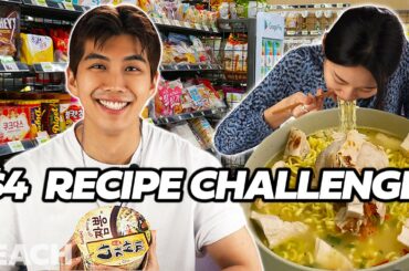 Koreans' Gourmet Recipe With Only $4! [Cooking Challenge] | Peach Korea