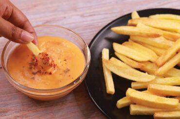 Crispy French Fries Recipe and Cheese Sauce | T'stove
