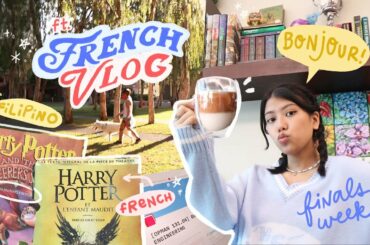 COLLEGE FINALS WEEK ft. french vlog, filipino harry potter, coffee recipe *ateneo*