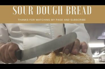 French recipes Sour dough bread cutting only 3ingredients