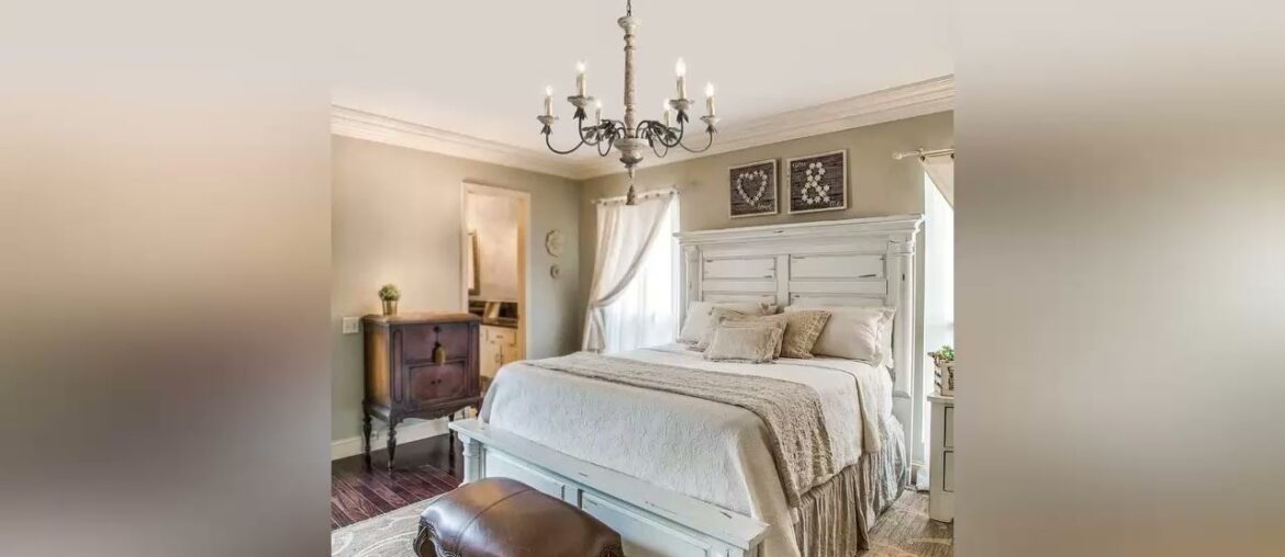 Best Review LALUZ 6 Lights French Country Chandelier with Metal Flower Arms in Distressed Wood and