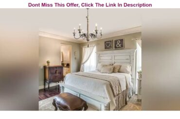 Best Review LALUZ 6 Lights French Country Chandelier with Metal Flower Arms in Distressed Wood and