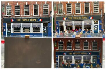 A day in the life of The French House Soho. Painting by Dave Crocker