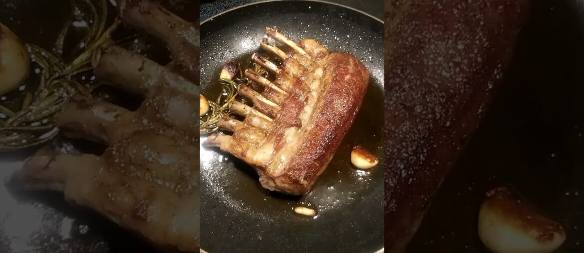 Pan Seared Rack of Lamb #shorts