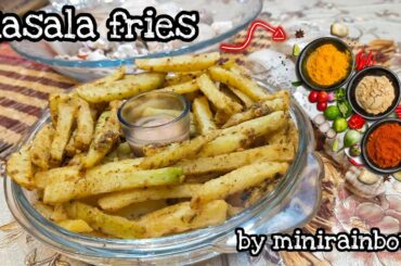 Masala French Fries | Easy and quick recipe | Street style French Fries | Recipe by minirainbow.