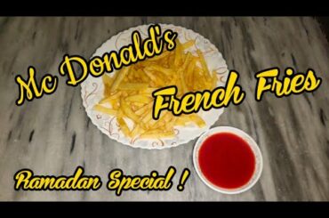 French Fries Recipe By Kitchen With Rabi | How to Make Crispy French Fries Recipe | McDonald's Style