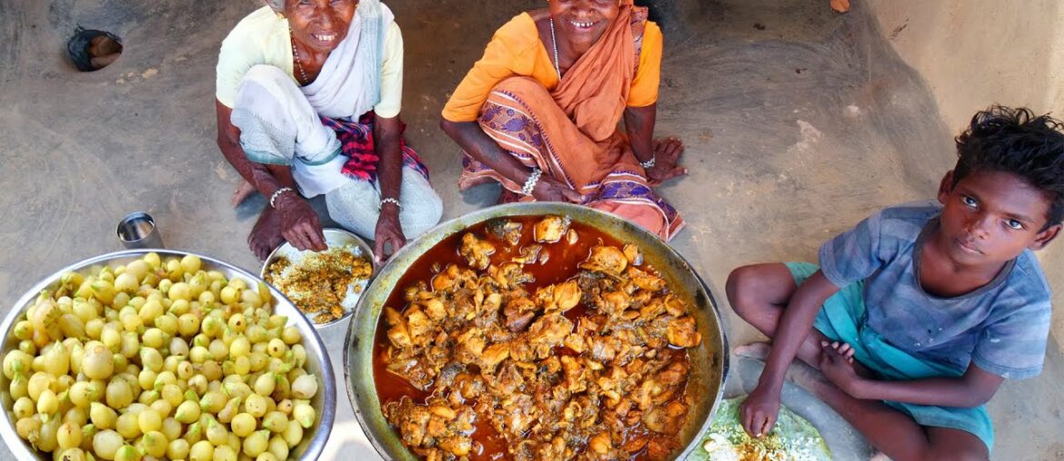MAHUYA CHICKEN RECIPE | How to cook mahuya wine fruit chicken by tribal santali village grandmothers MAHUYA CHICKEN RECIPE | How to cook mahuya wine fruit chicken by tribal santali village grandmothers