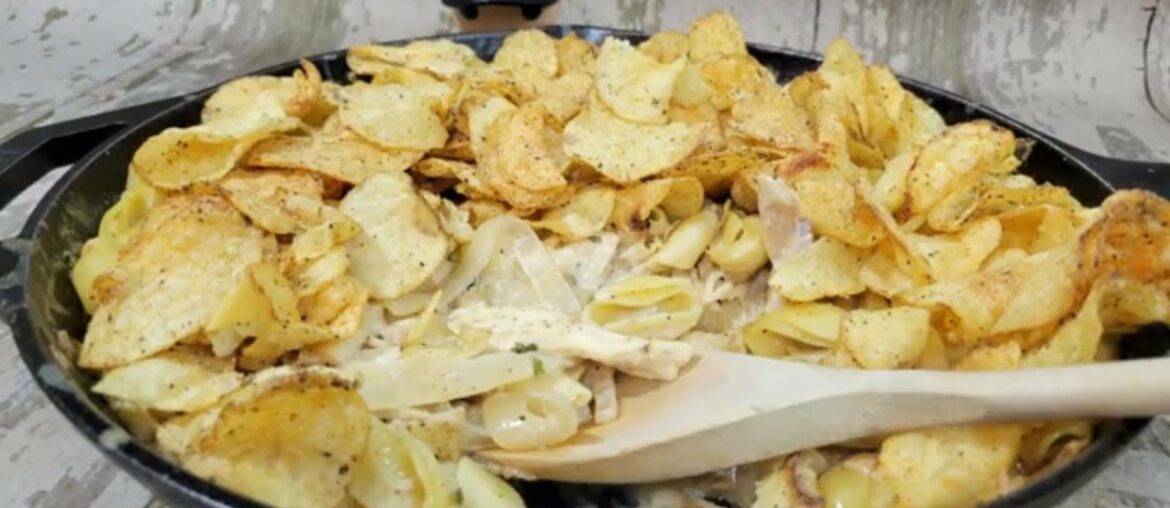 Simple French Onion Chicken Noodle Casserole