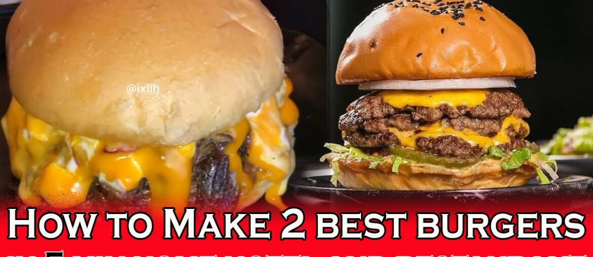 How to make burger at home - easy to make burger home and restaurant and hotel how to make bun home