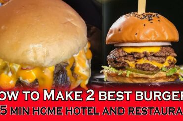How to make burger at home - easy to make burger home and restaurant and hotel how to make bun home