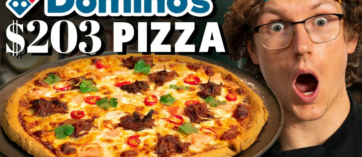 $203 Domino's Pizza Taste Test | FANCY FAST FOOD $203 Domino's Pizza Taste Test | FANCY FAST FOOD